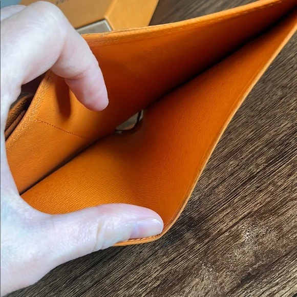 Louis Vuitton Orange Epi Bifold Wallet - Picture 10 of 15